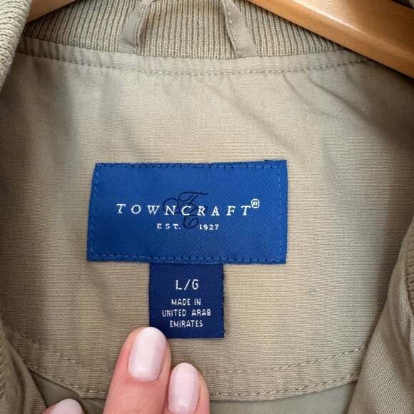 Vintage Oversized Beige Chore Bomber Jacket - Picture 5 of 10